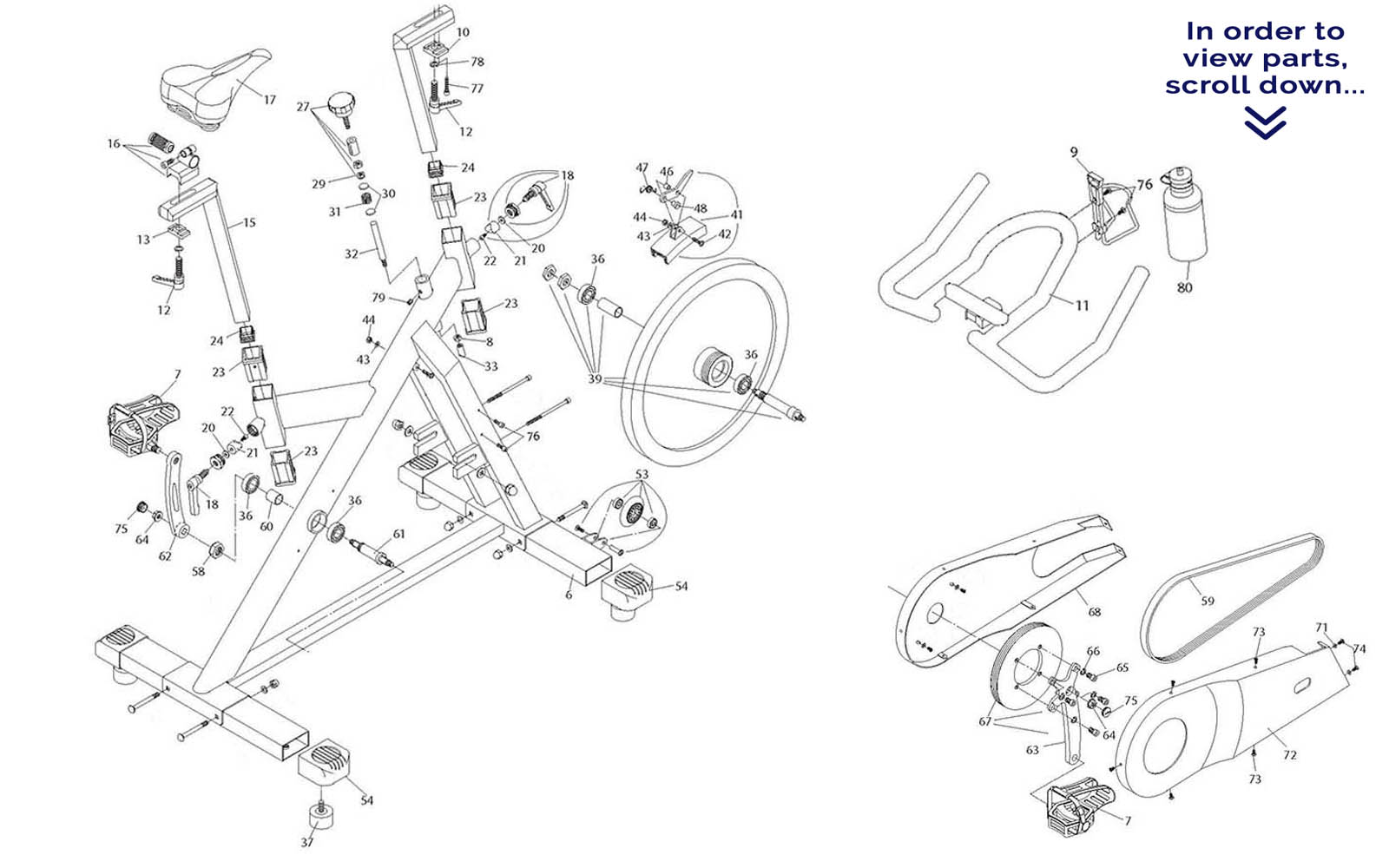Vision Fitness ES600/ES700 diagram