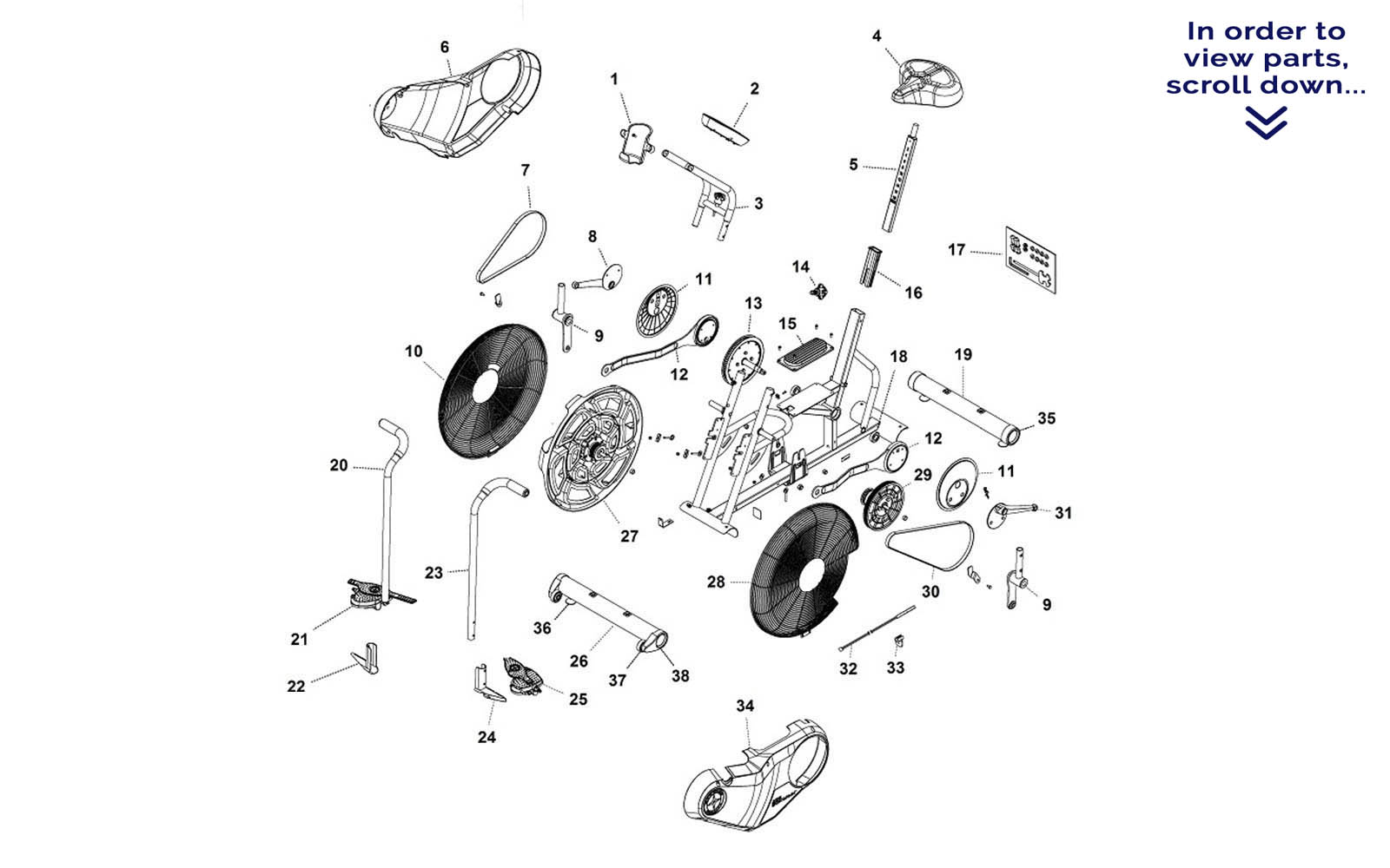 Schwinn AD6 Airdyne Parts | OEM Replacements | Krislynn