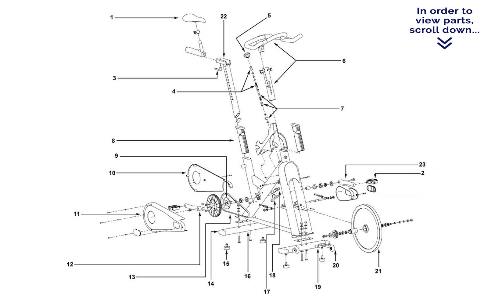 Matrix Fitness Tomahawk E-Series diagram
