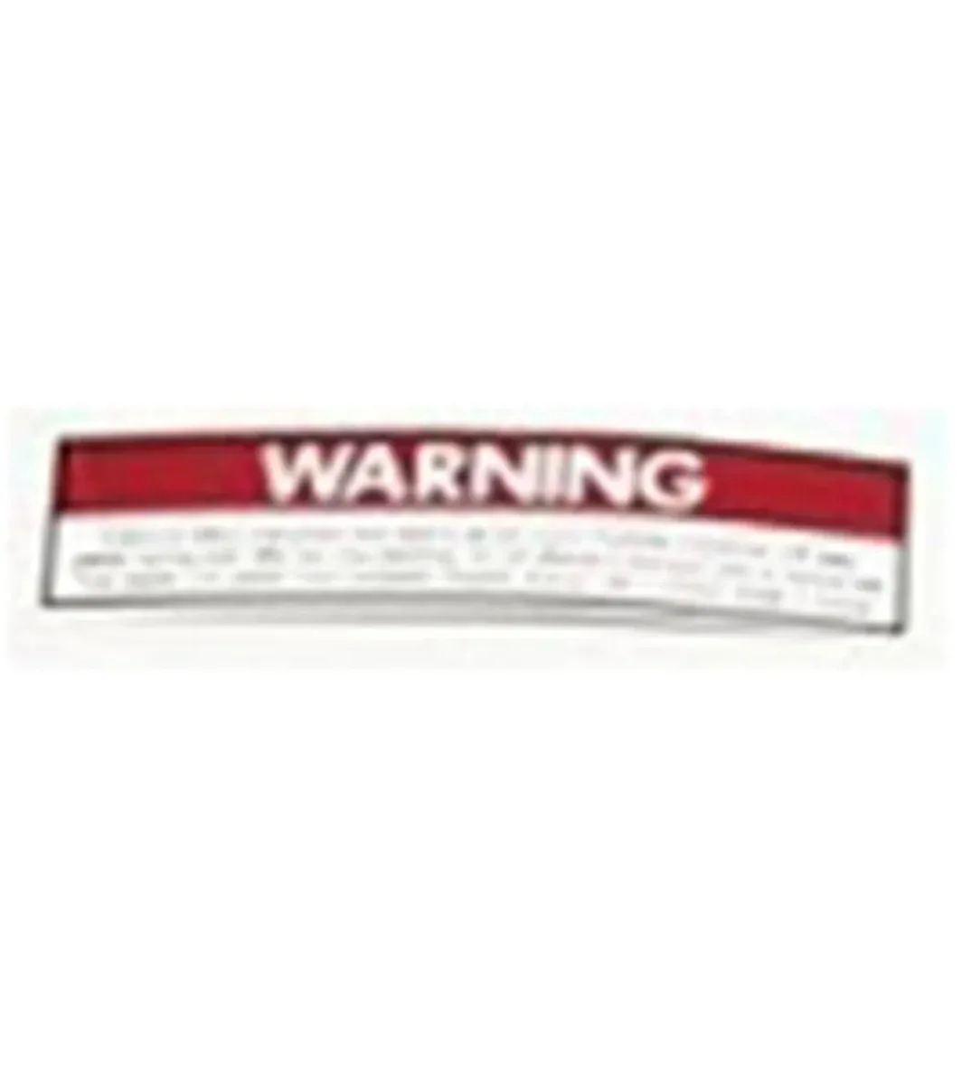 Life Fitness Lemond Revmaster Warning Decal — Indoor Cycling Parts