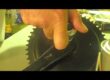 Using a Park Tool CCP-22 crank puller to remove a square taper crank from a Schwinn indoor cycle